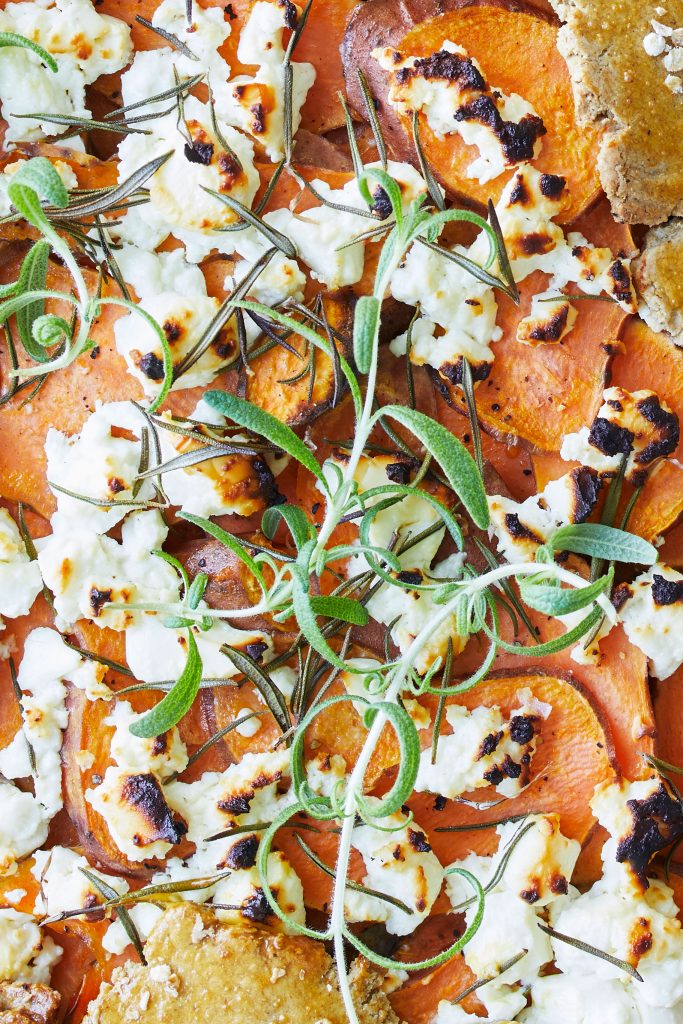 Tærte med søde kartofler