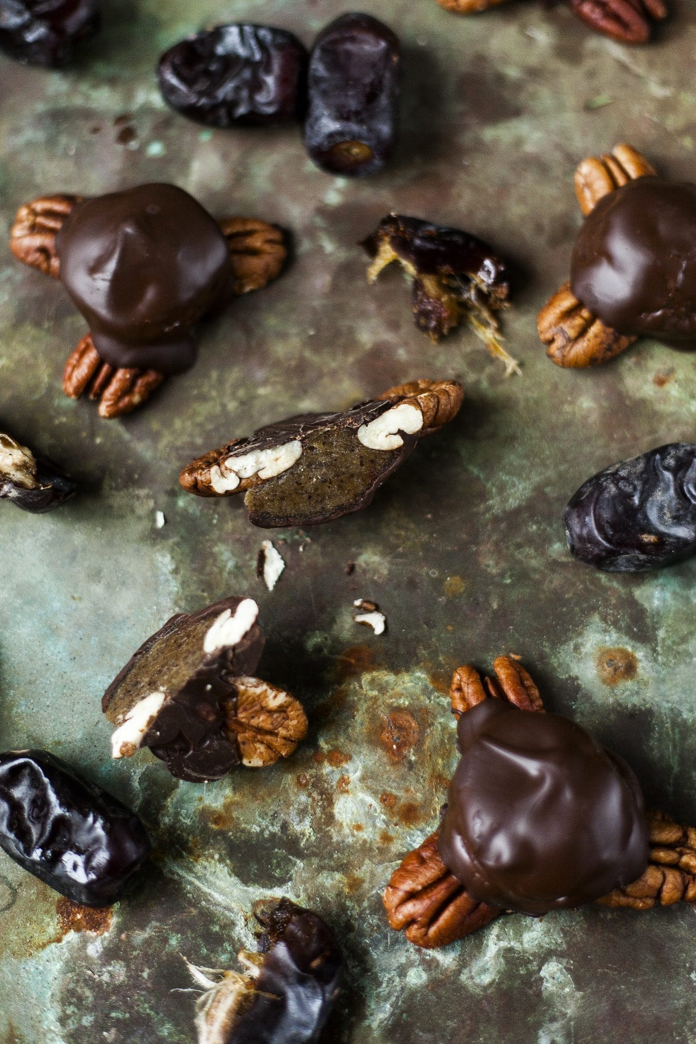 Pekan-skildpadder med karamel