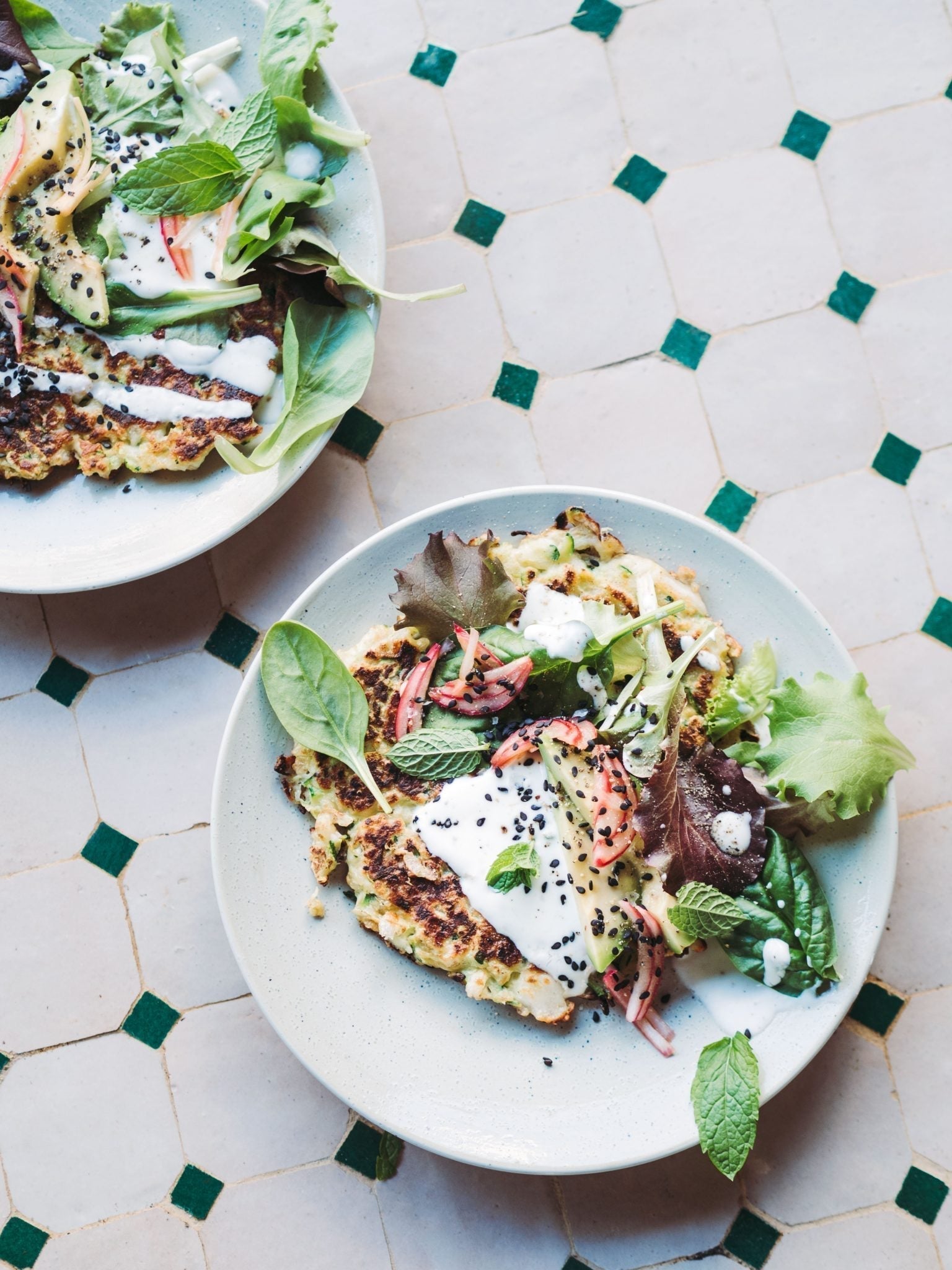 Squash røsti med halloumi