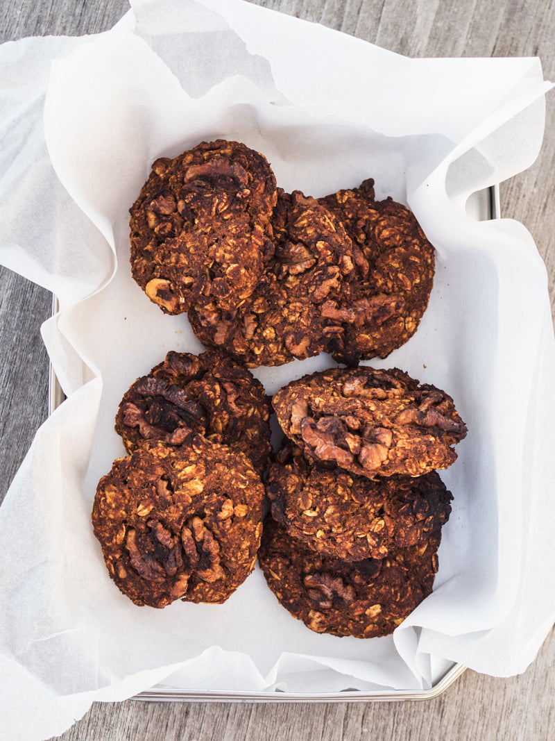 Morgenmadscookies med søde kartofler