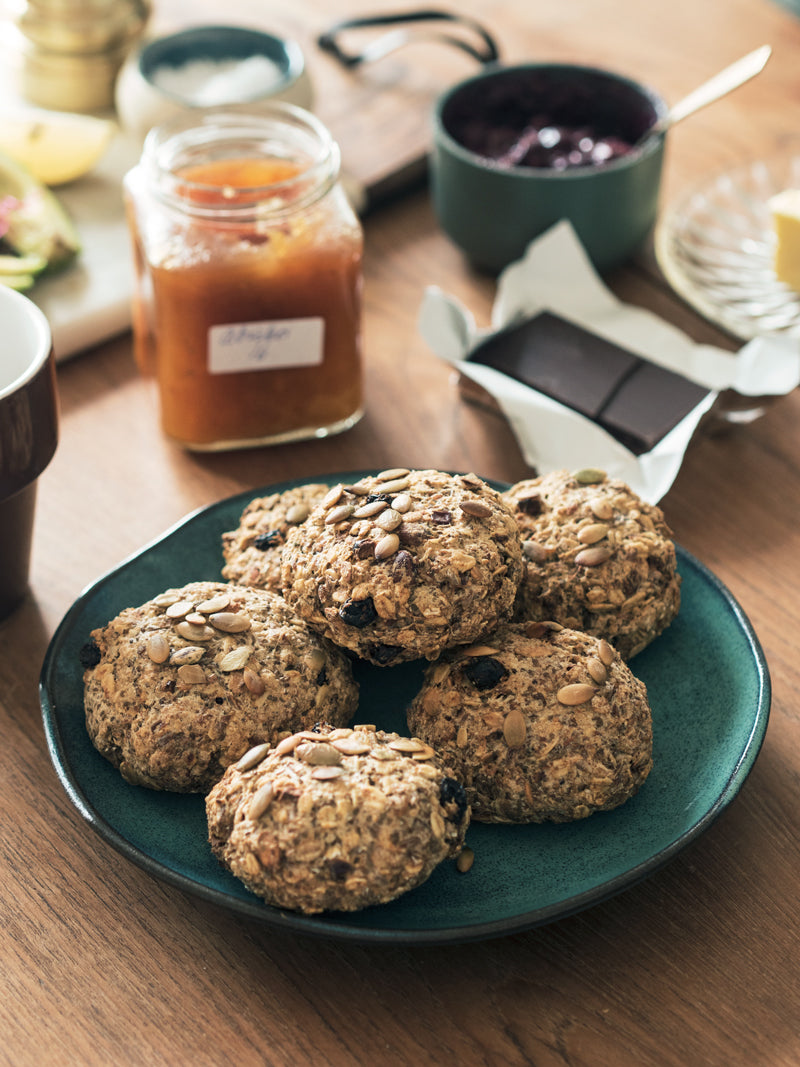 Müsliboller med rug og havre