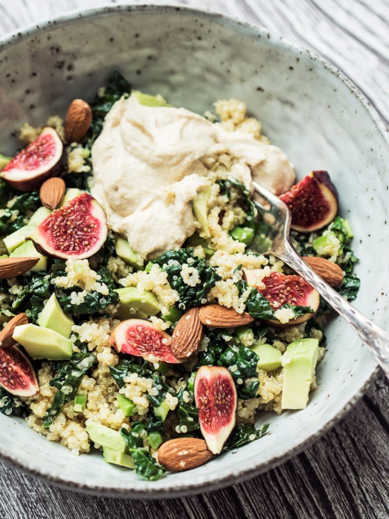 Quinoasalat med avocado og figner