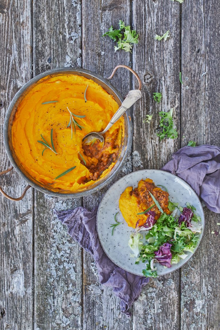 Shepherds pie med græskarmos