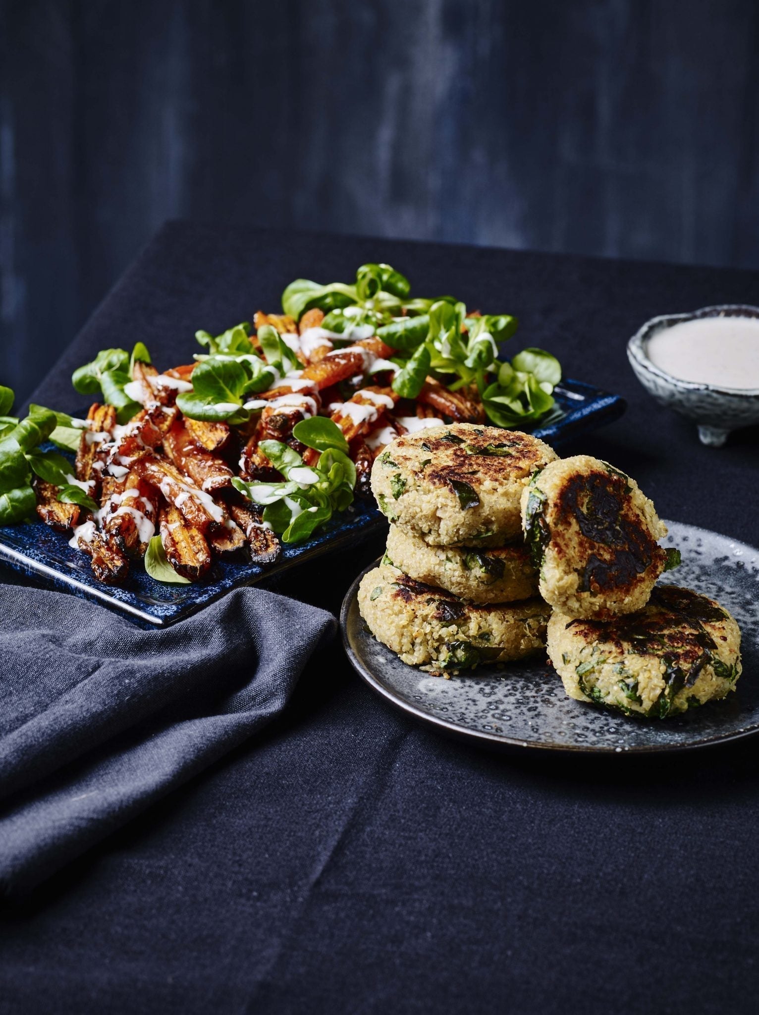 Quinoabøffer med pastinak og butterbeans
