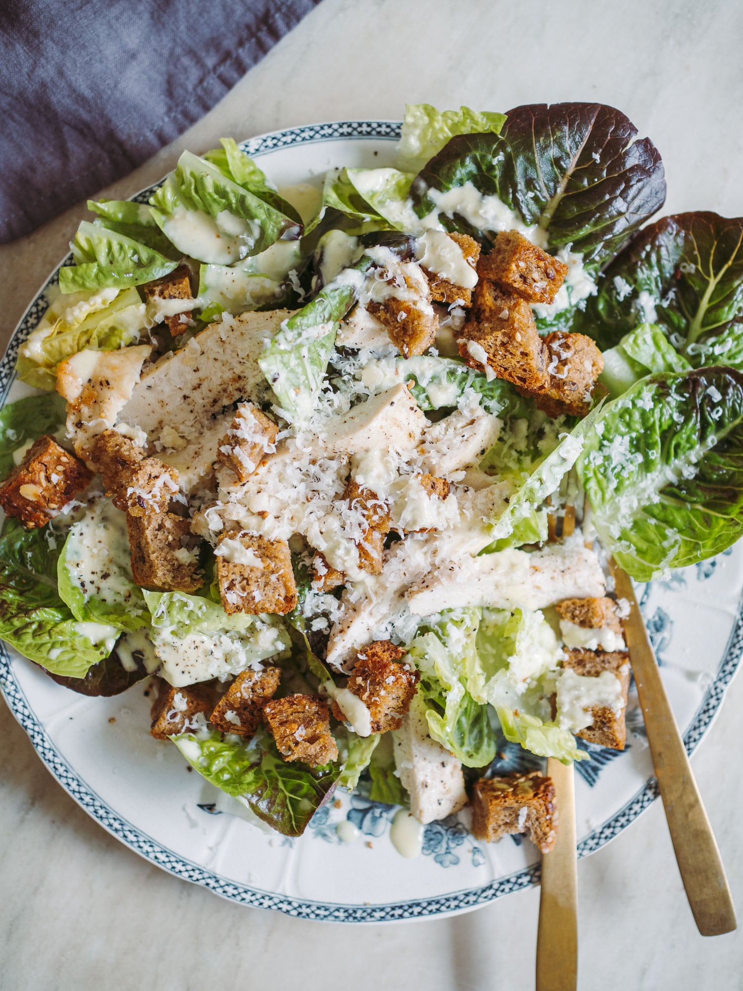 Cæsar salat med kylling