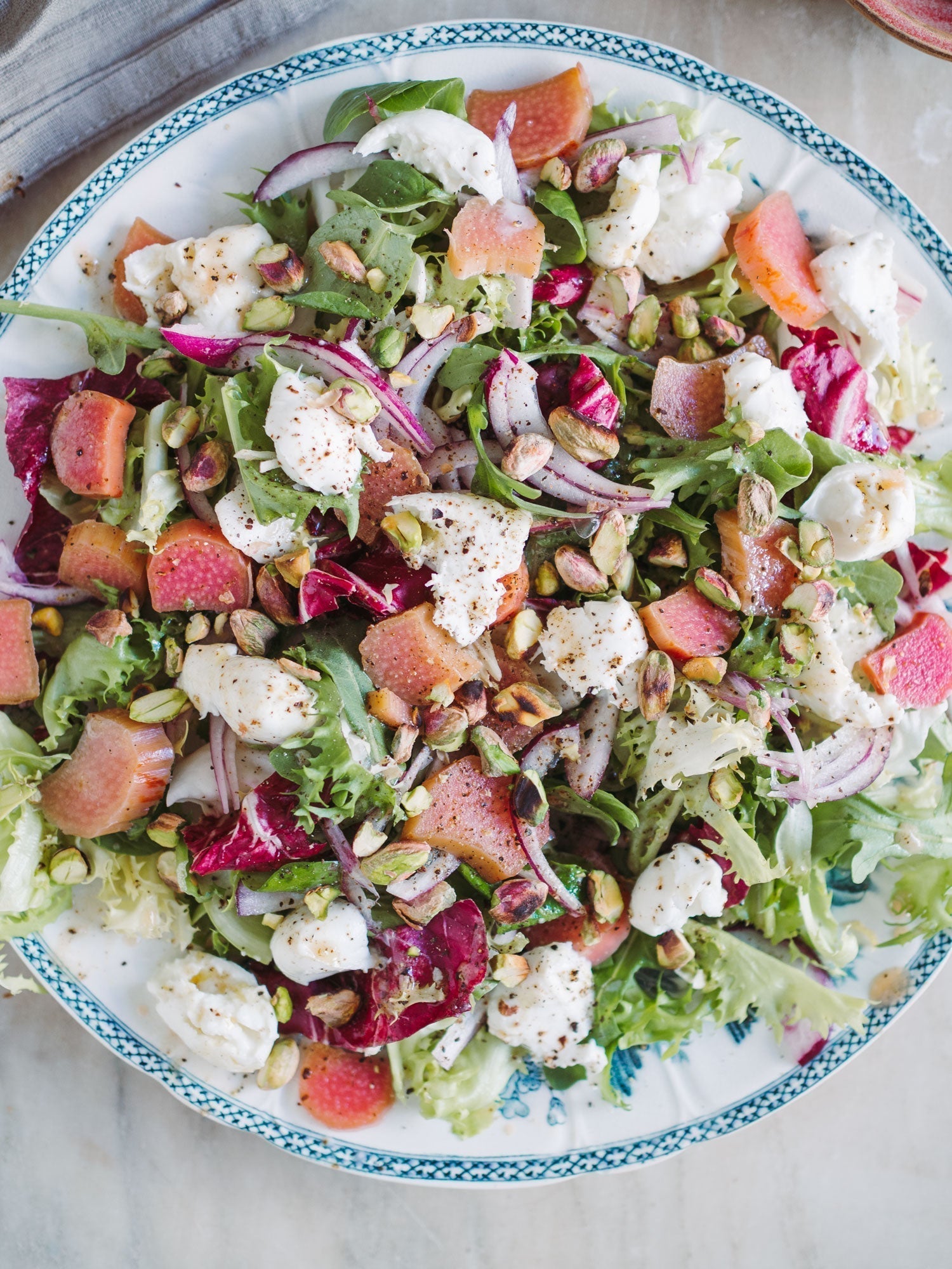 Salat med rabarber
