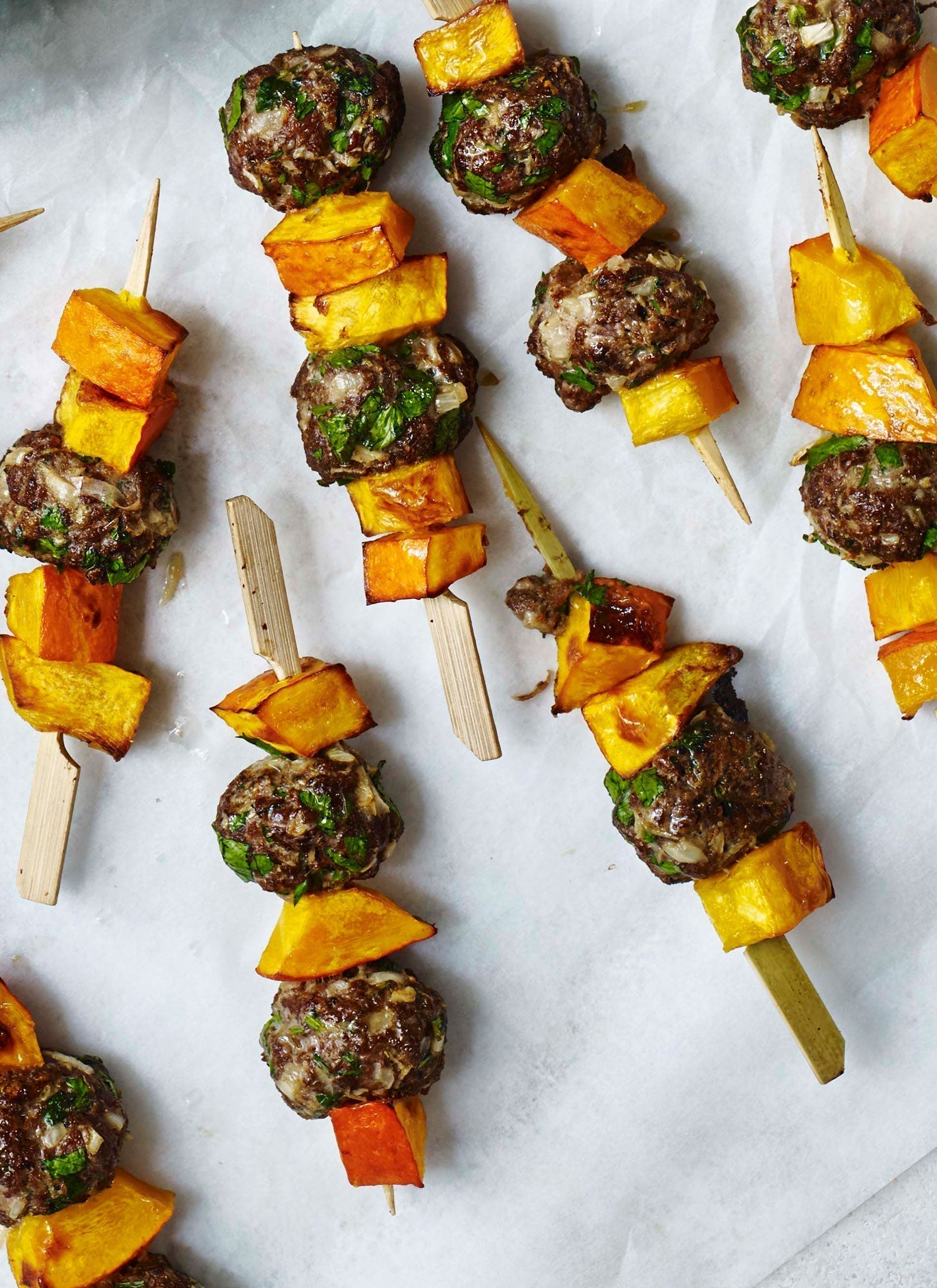 Kebabspyd med græskar