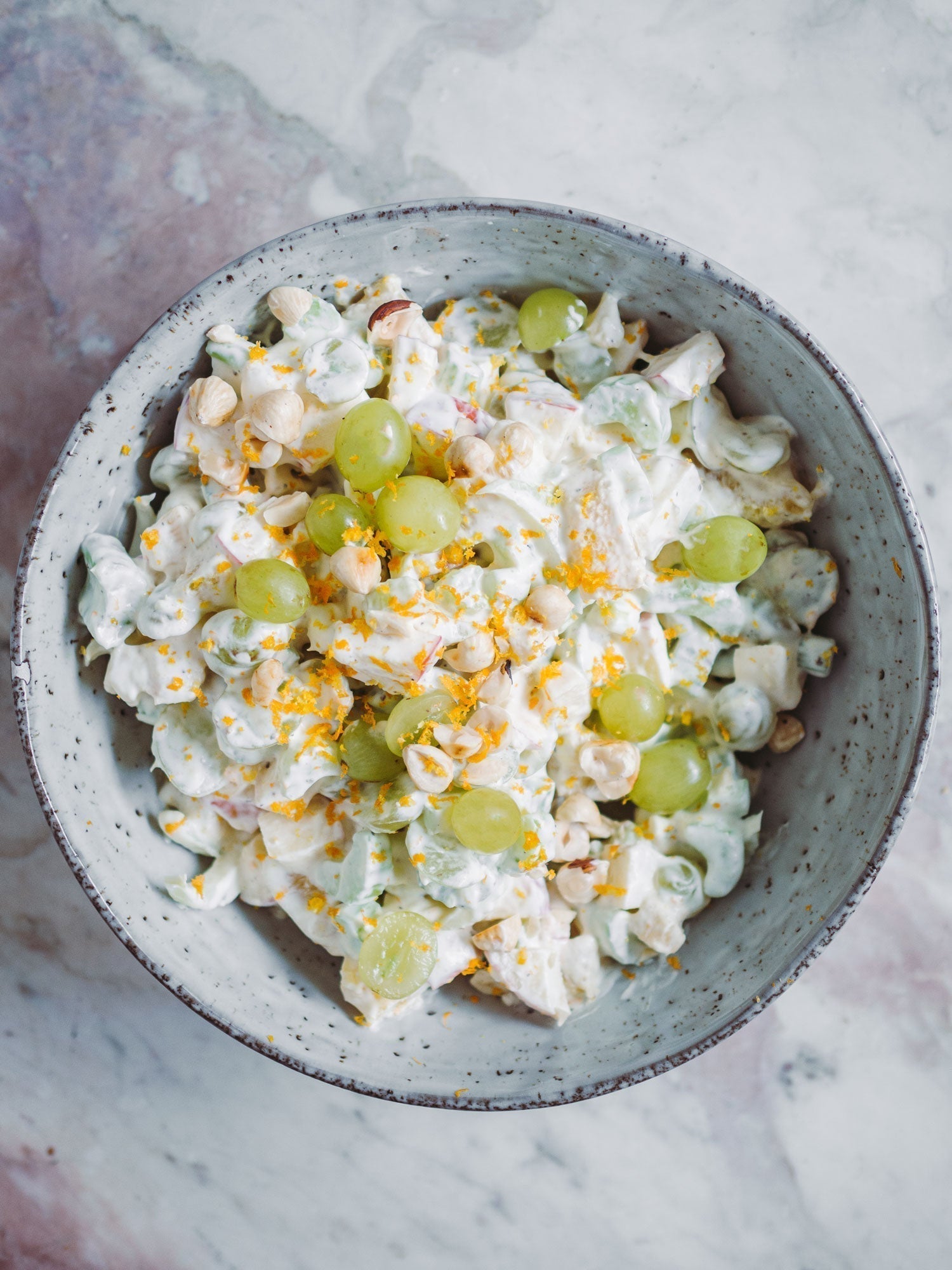 Waldorfsalat med appelsin