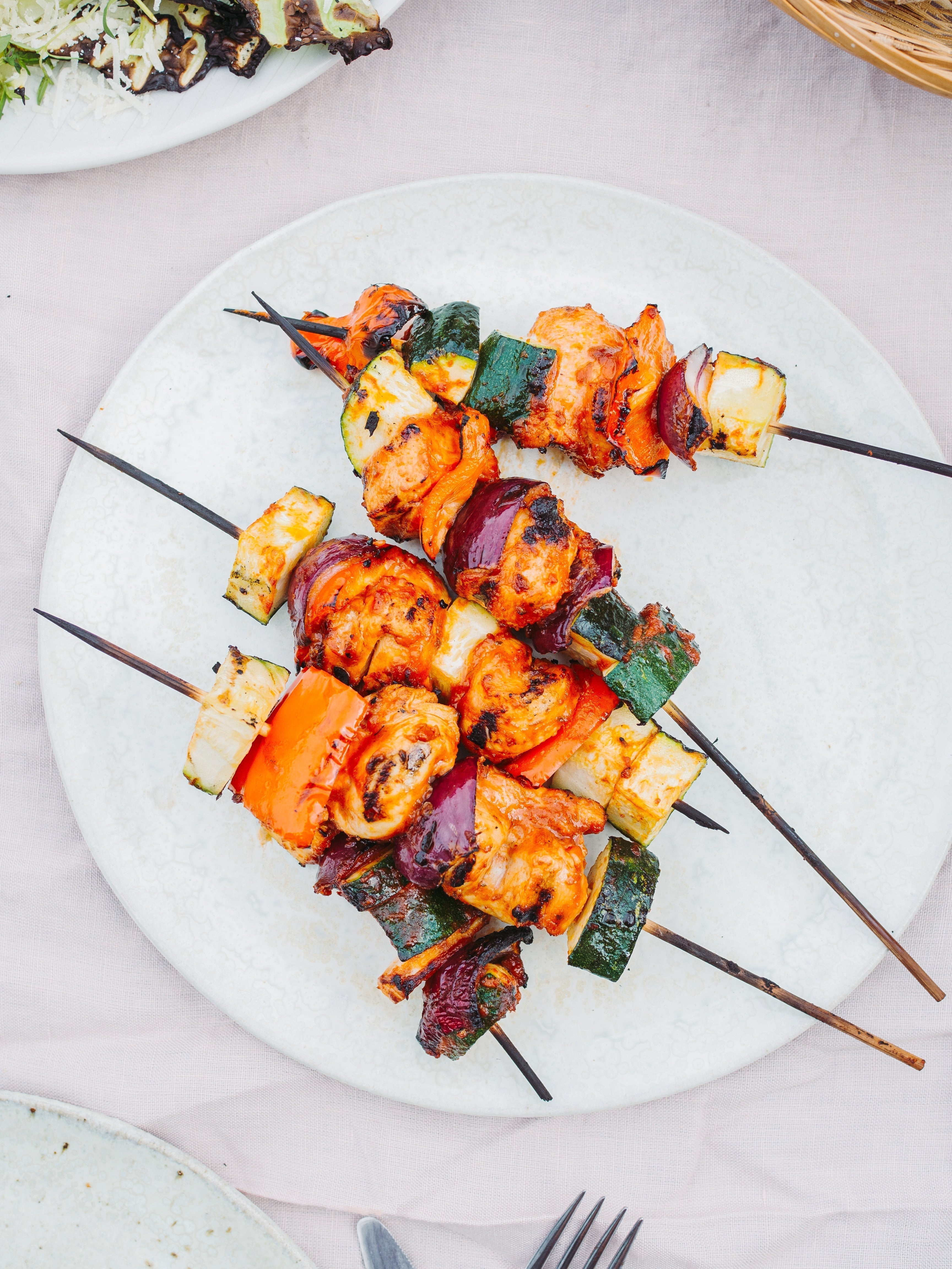 Kyllingespyd med barbeque-marinade