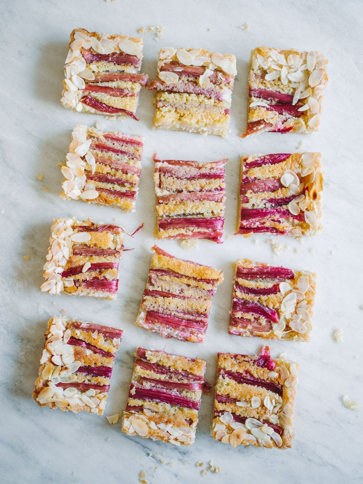 Rabarbertærte med marcipan