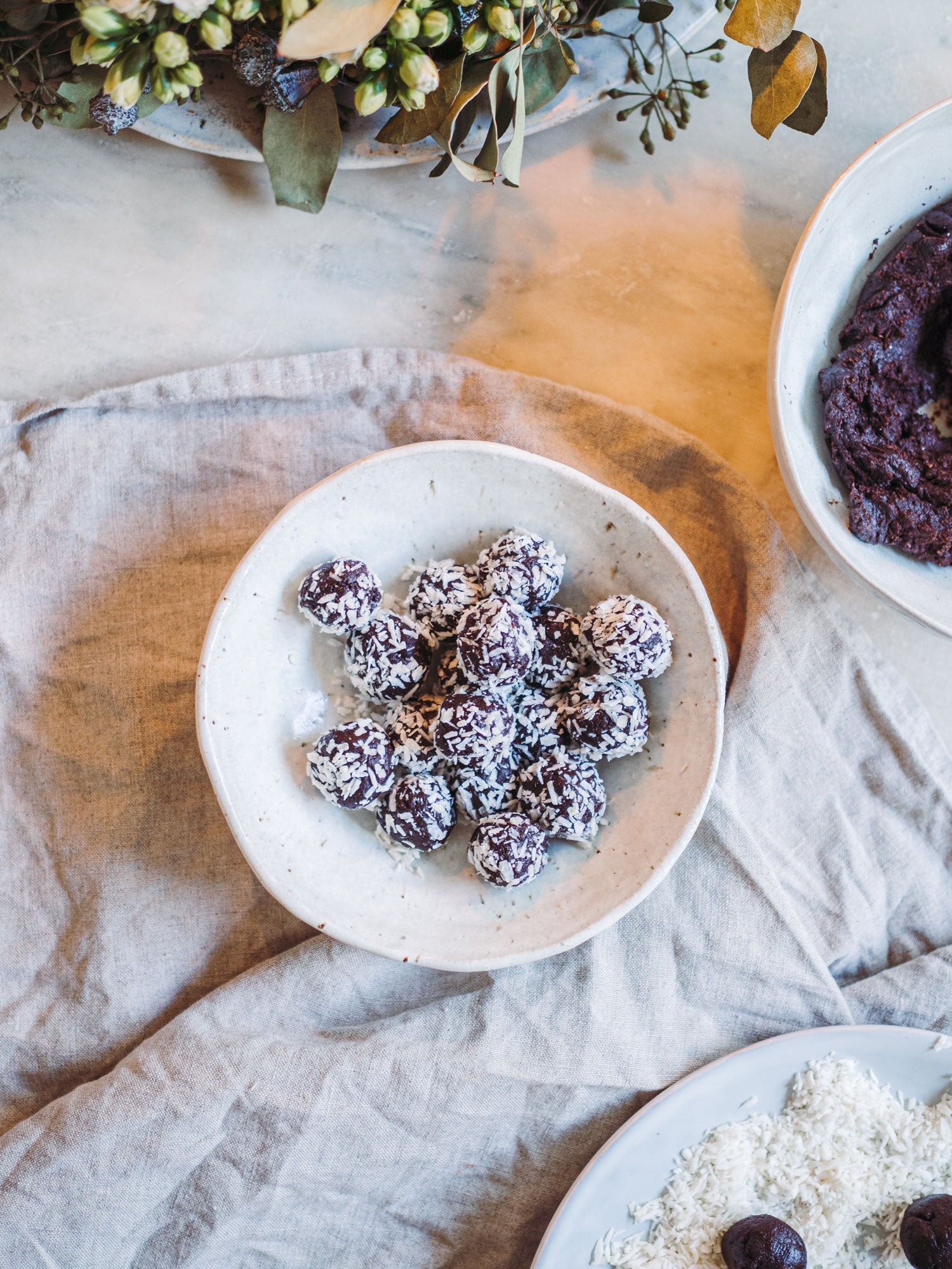 Havregrynskugler med dadler