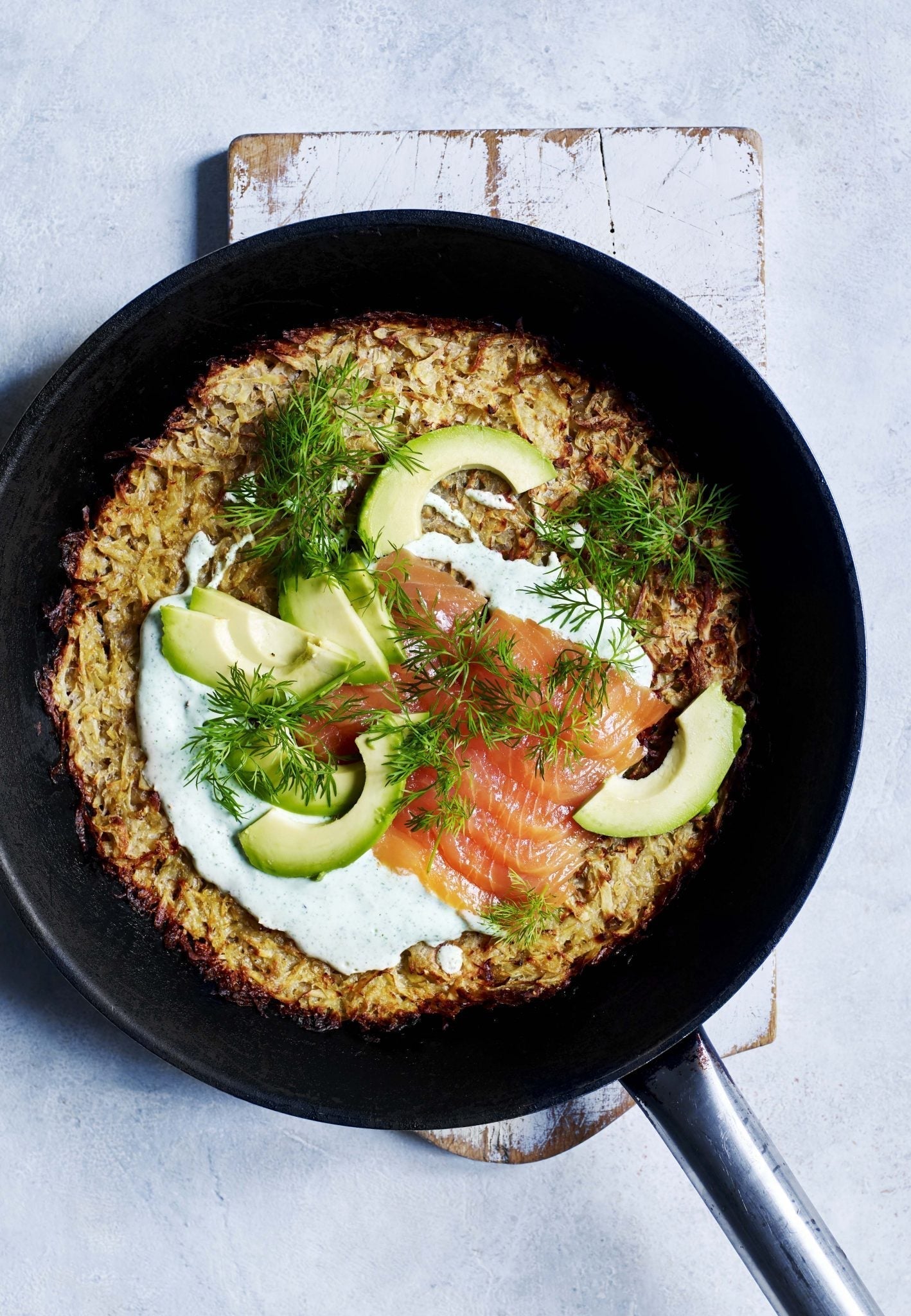 Røsti med røget laks