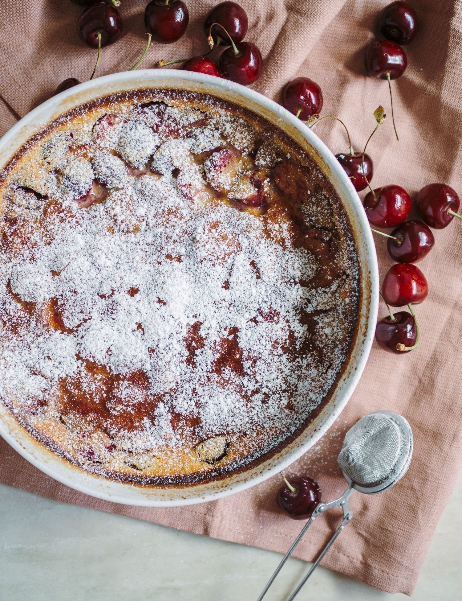 Clafoutis med kirsebær