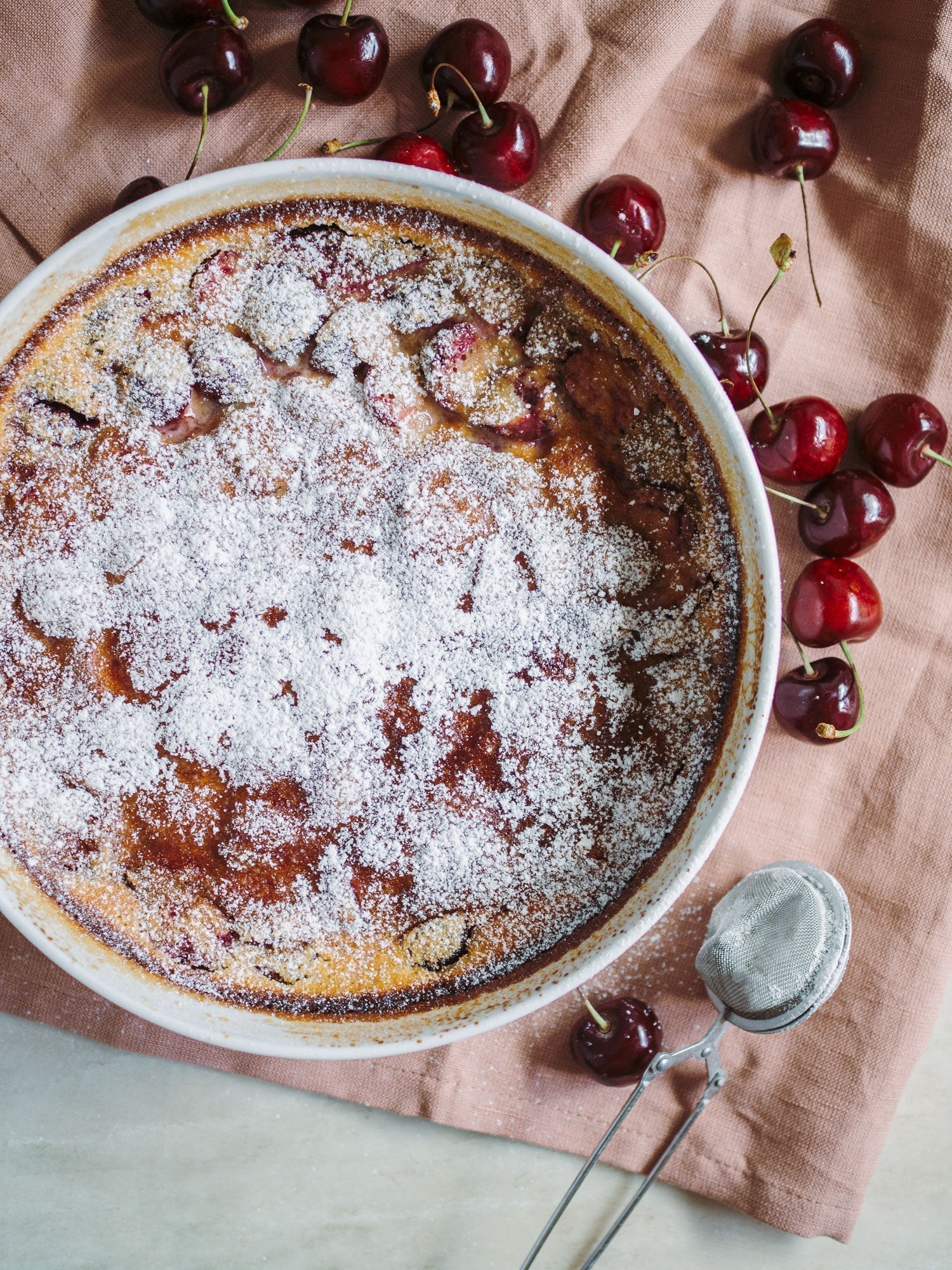 Clafoutis med kirsebær