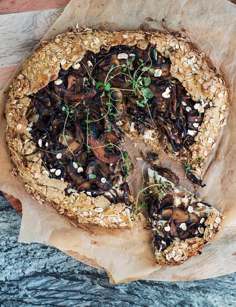 Tærte med svampe og ricotta