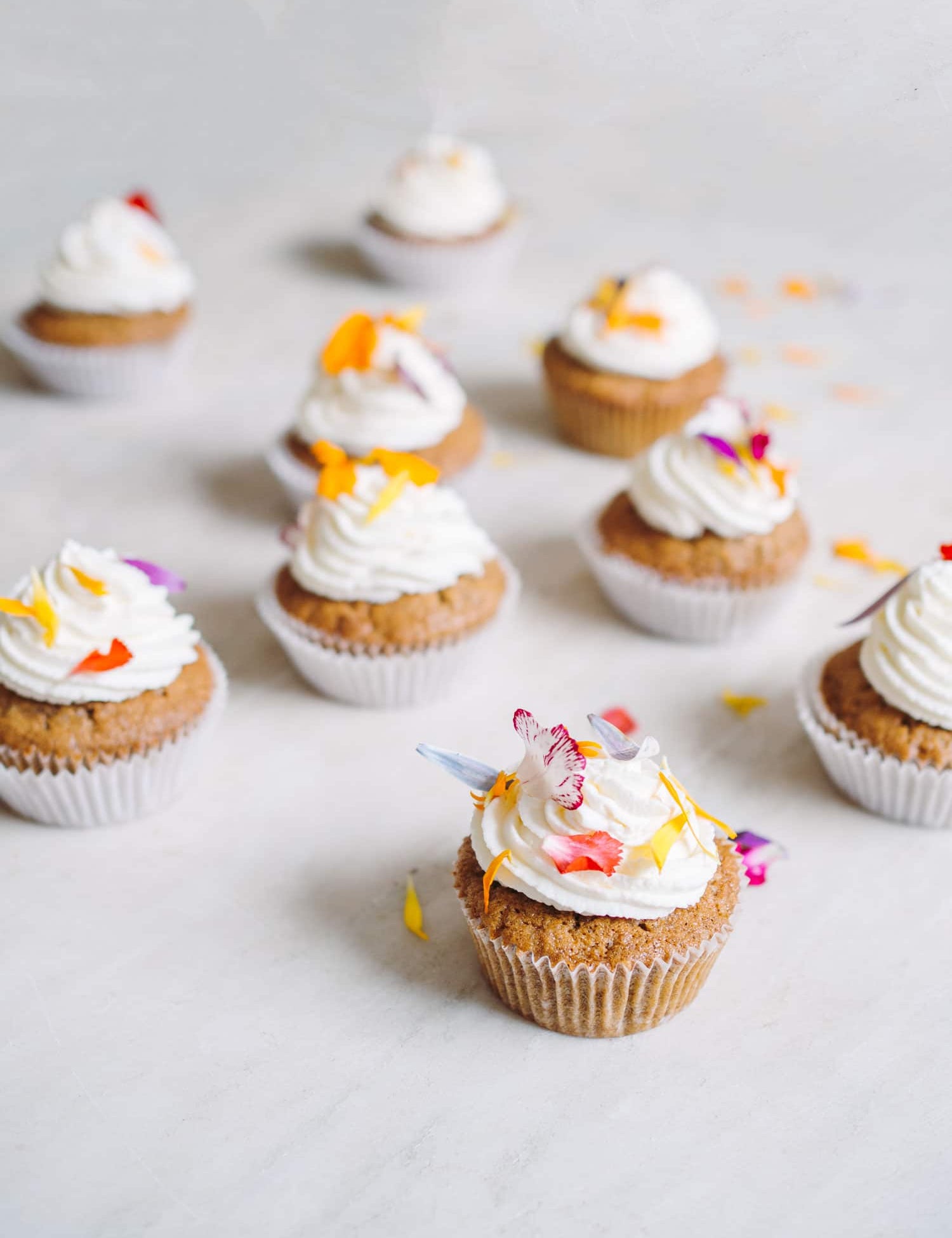 Gulerodsmuffins med ostecreme