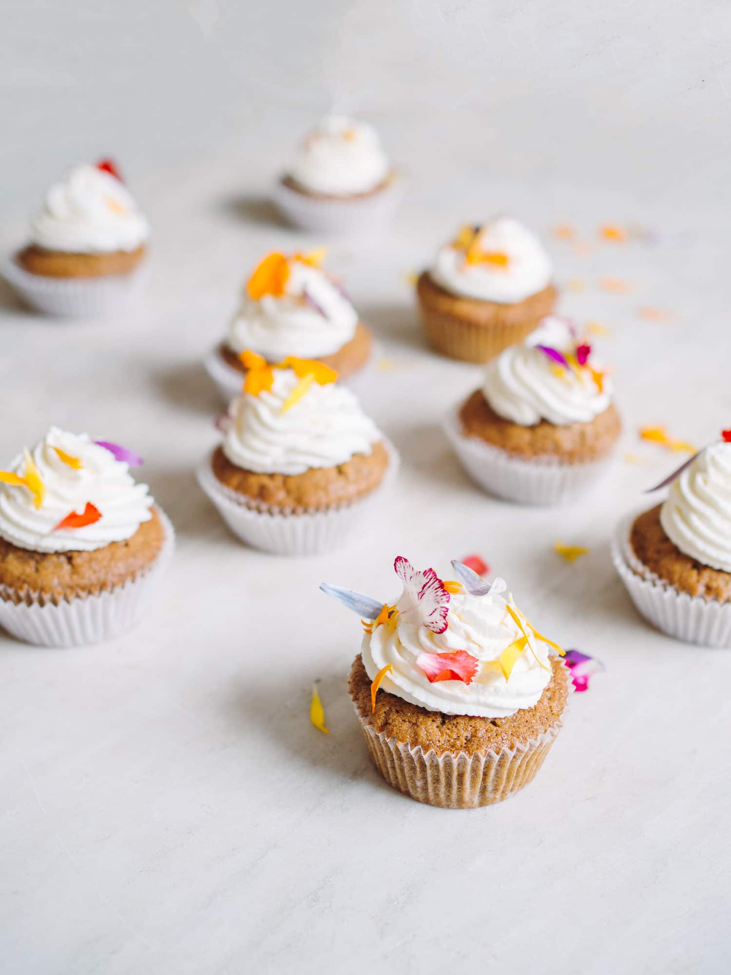 Gulerodsmuffins med ostecreme