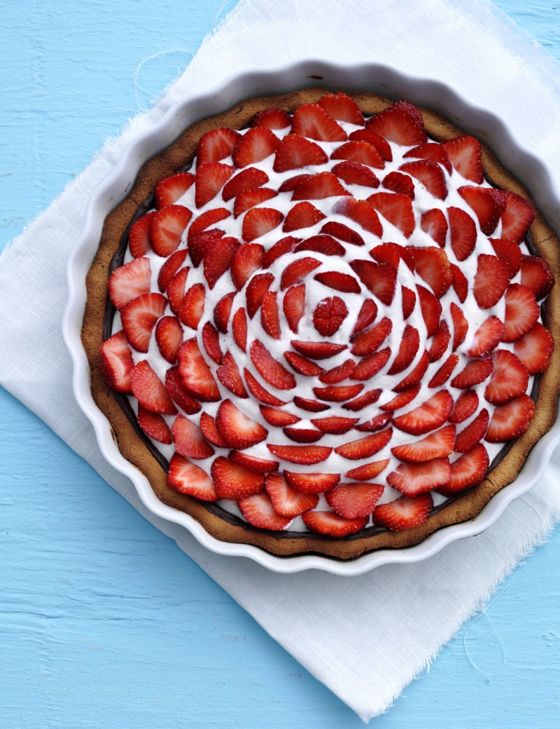 Jordbærtærte med ricotta-creme