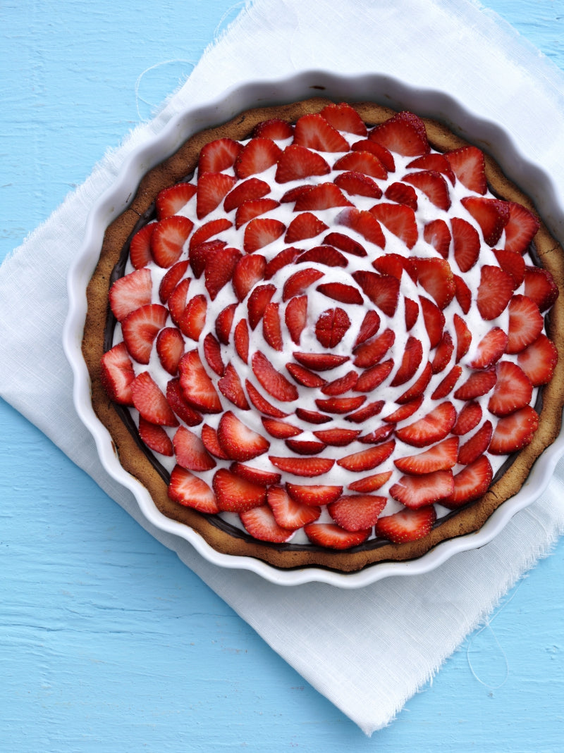 Jordbærtærte med ricotta-creme