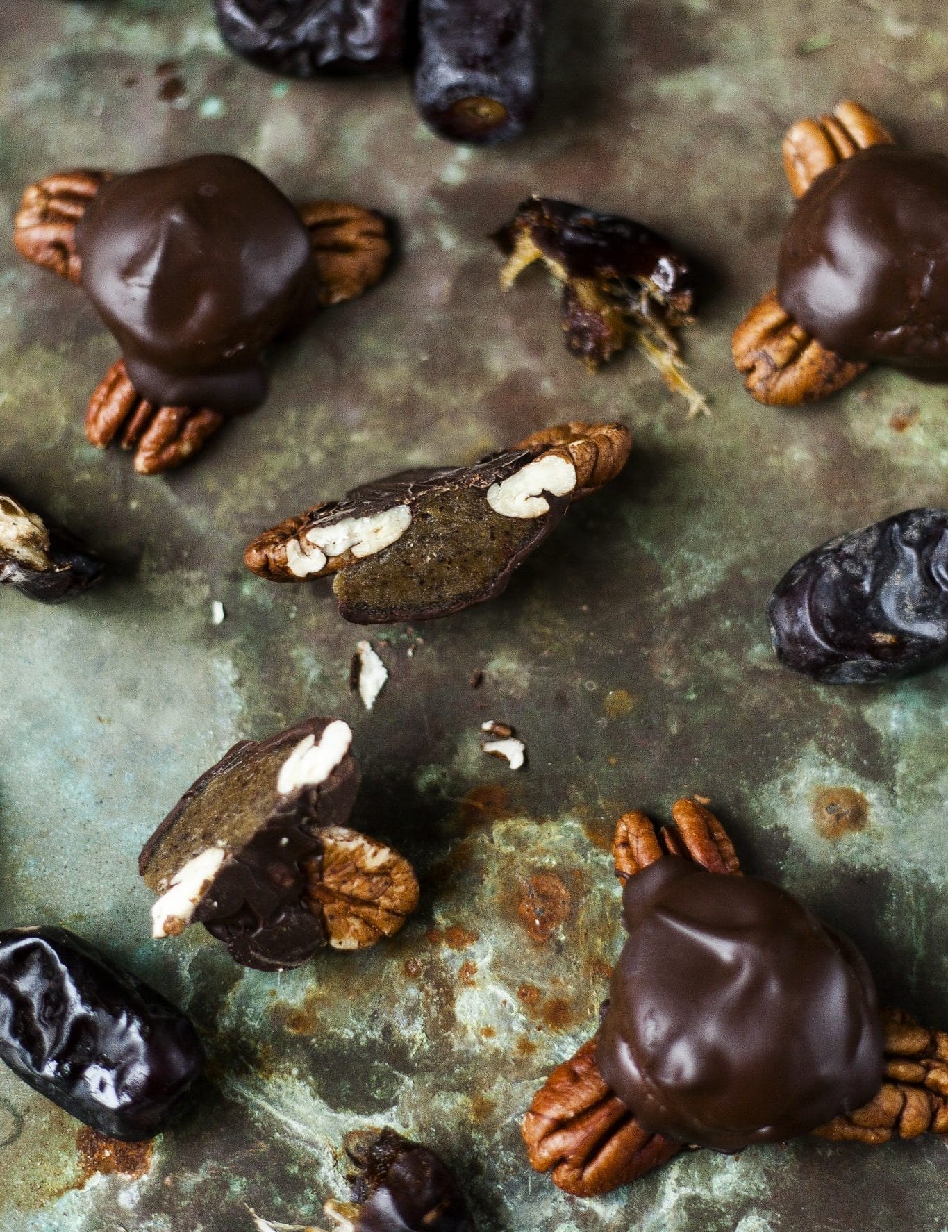 Pekan-skildpadder med karamel