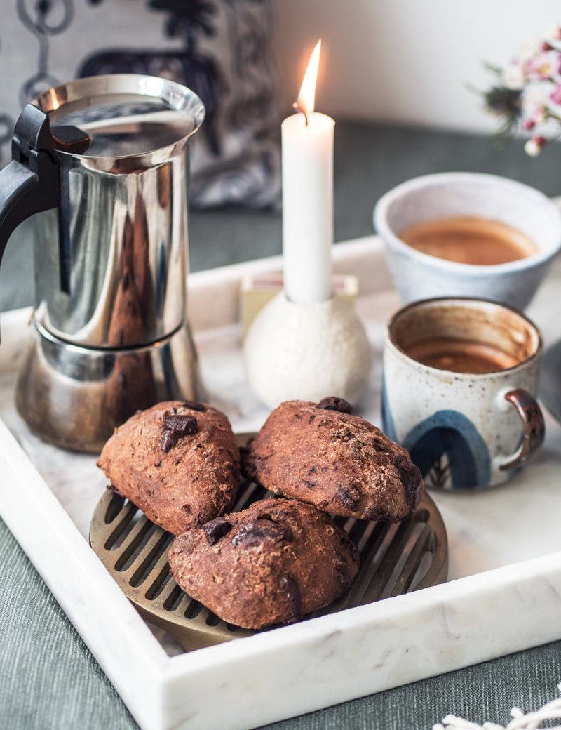 Glutenfrie bananboller med chokolade