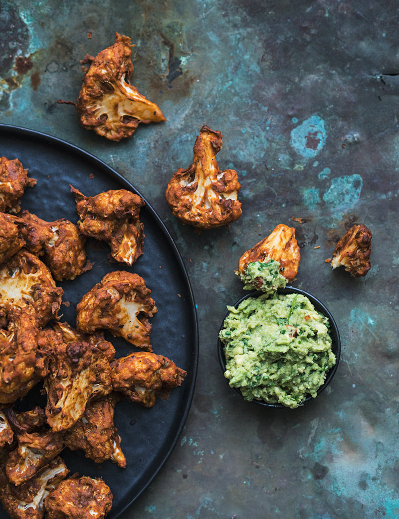 Sprøde, mexikrydrede blomkålsbidder