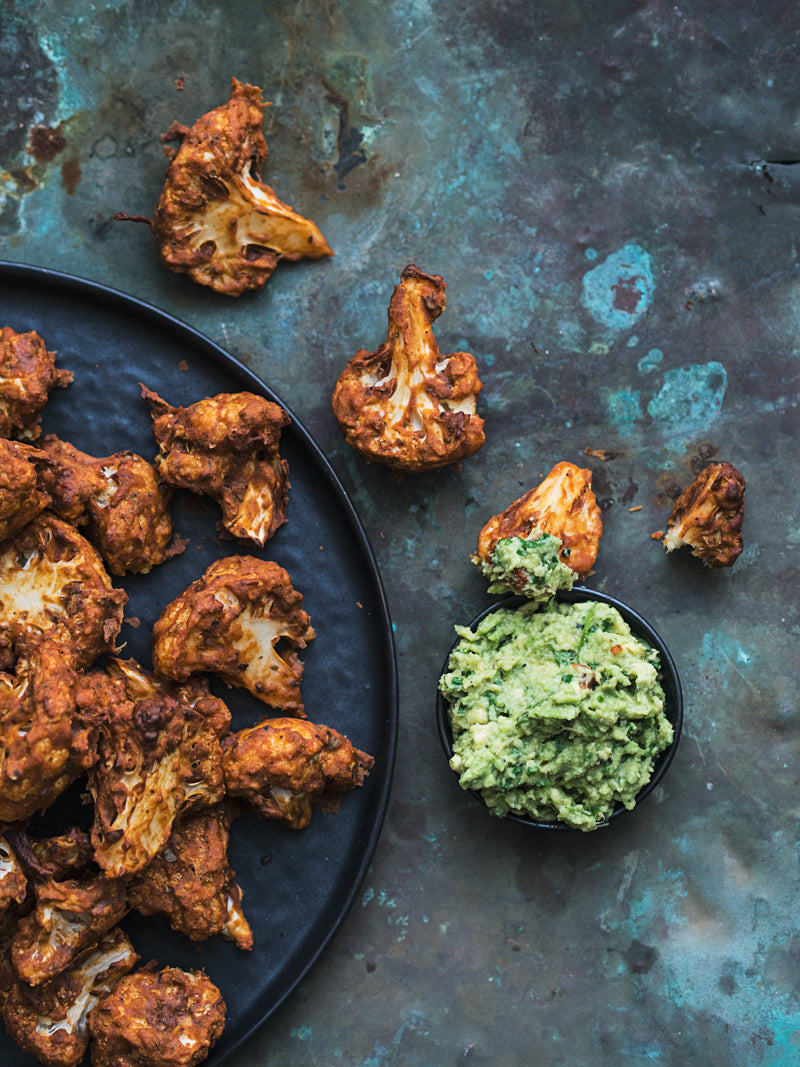 Sprøde, mexikrydrede blomkålsbidder