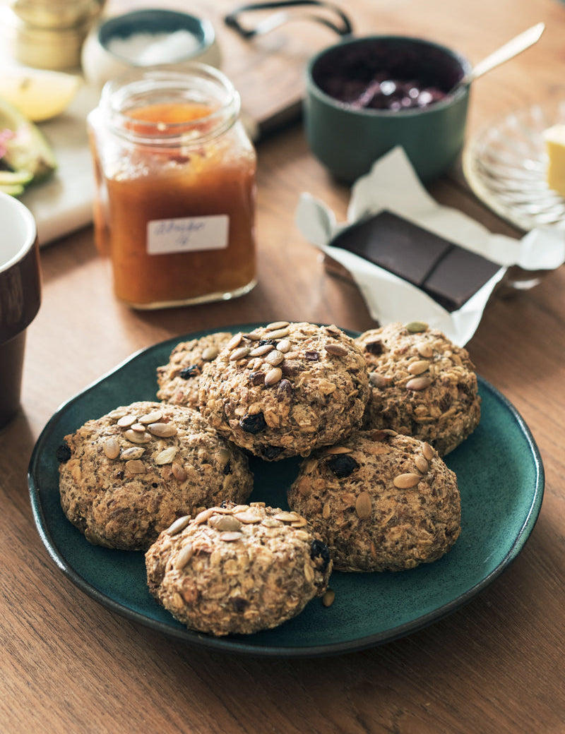 Müsliboller med rug og havre