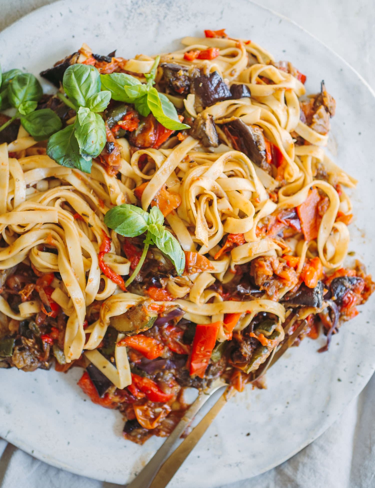 Pasta med ratatouille
