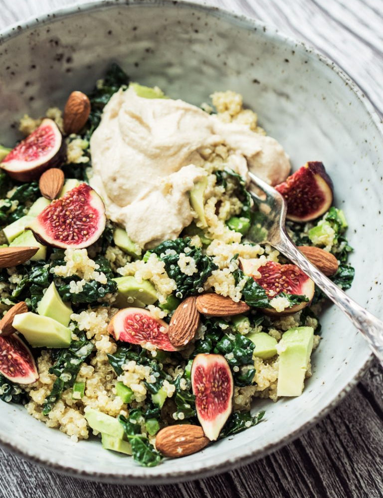 Quinoasalat med avocado og figner