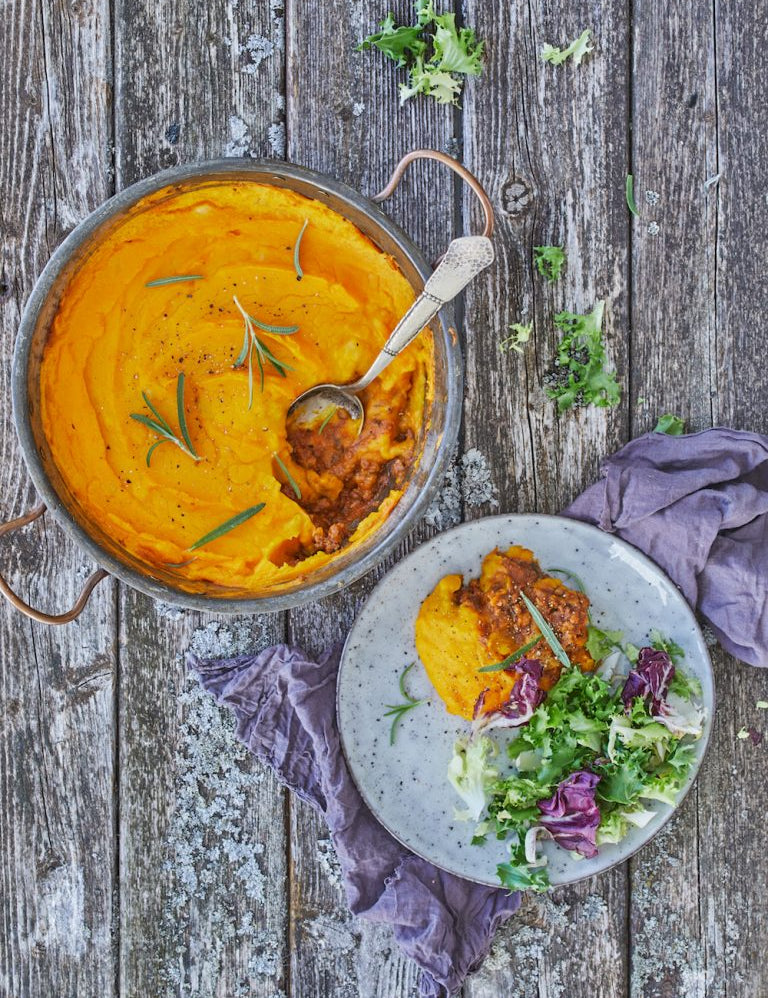 Shepherds pie med græskarmos