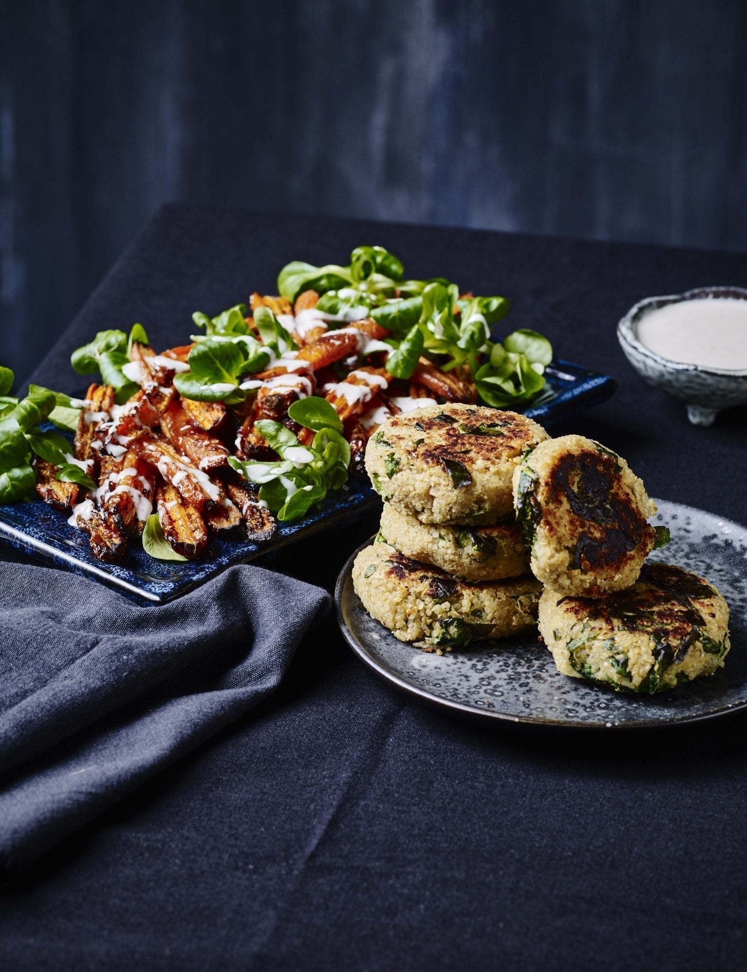 Quinoabøffer med pastinak og butterbeans