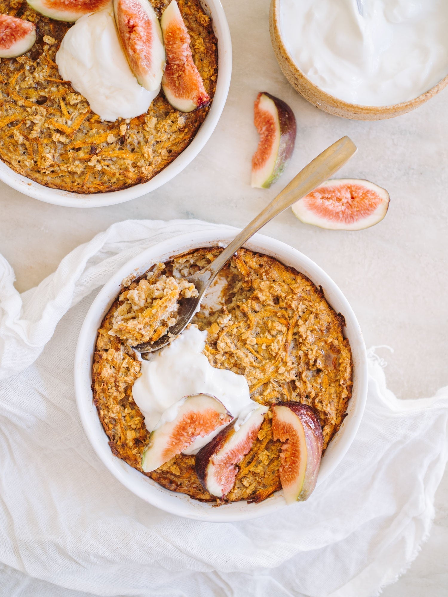 Bagt gulerodskagegrød