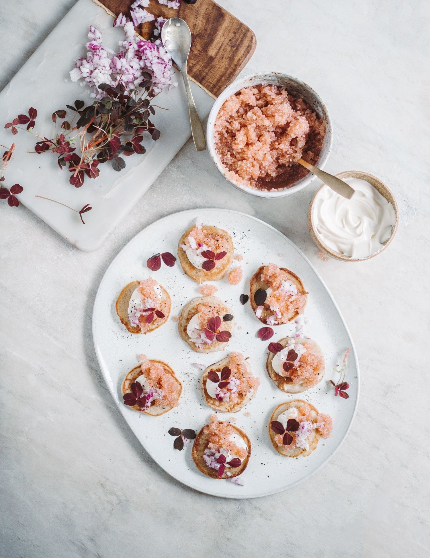 Blinis med stenbiderrogn