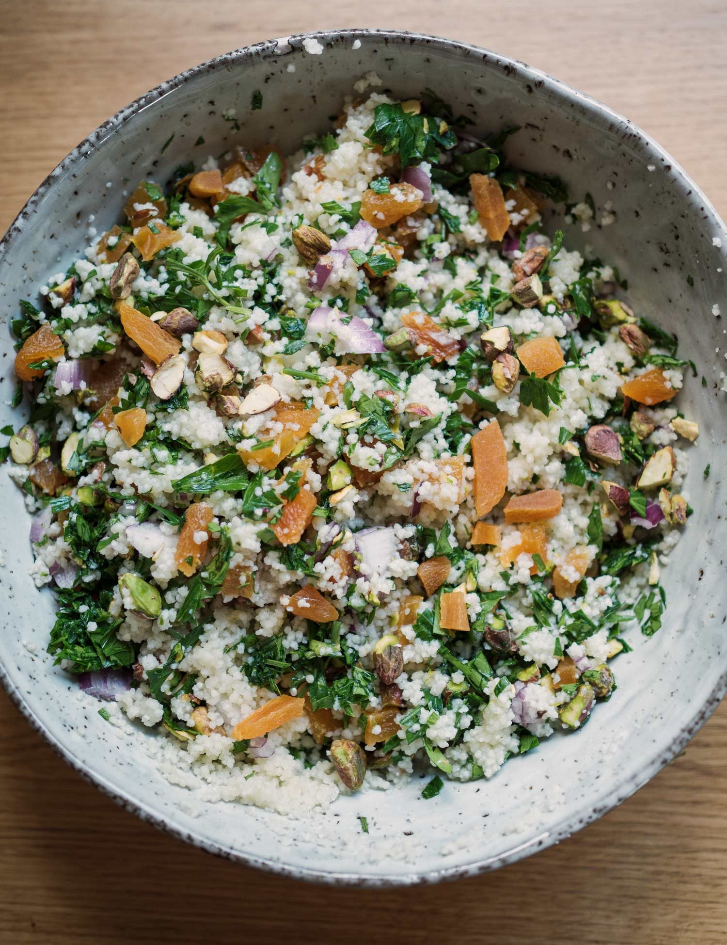 Couscous salat med abrikoser