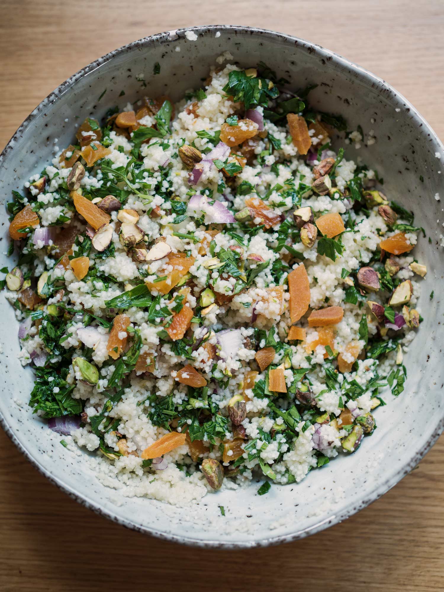 Couscous salat med abrikoser