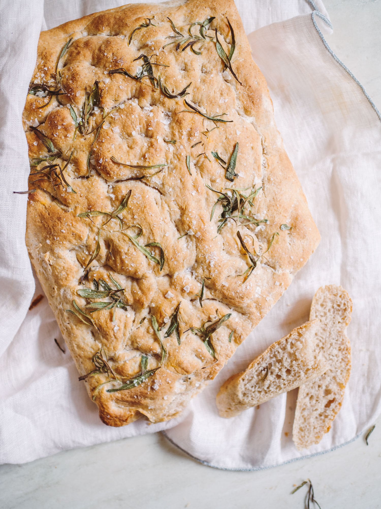 Foccacia brød med rosmarin