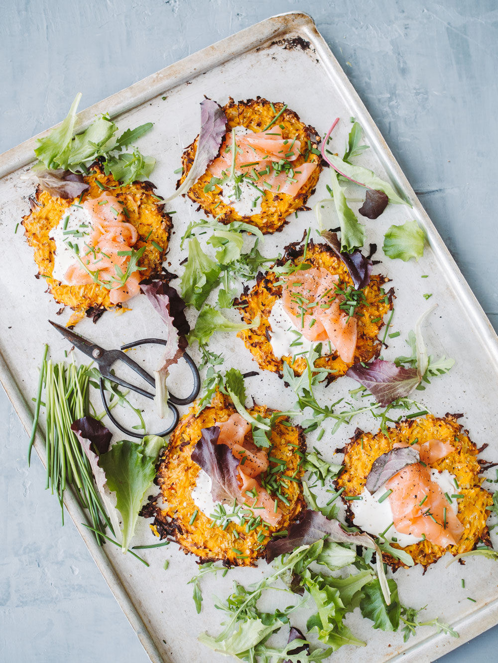 Græskar rösti med laks