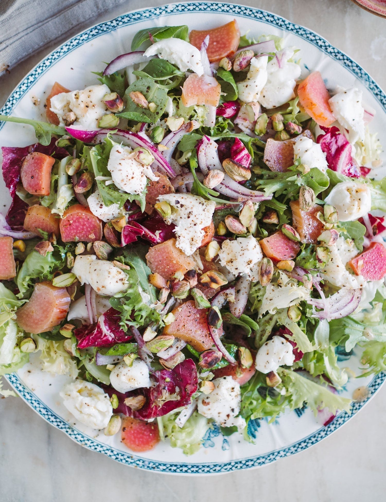 Salat med rabarber