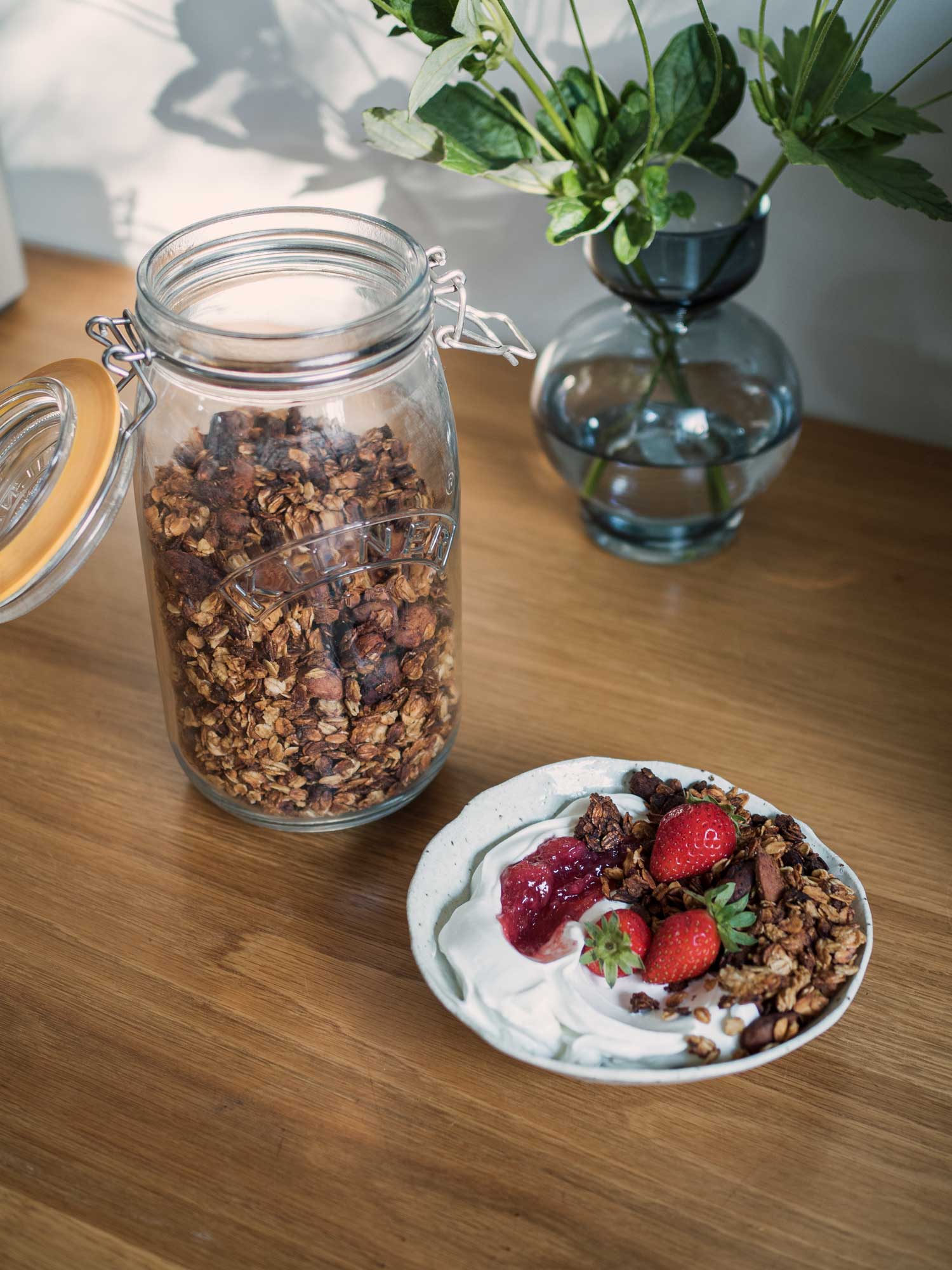 Sprød granola i airfryer