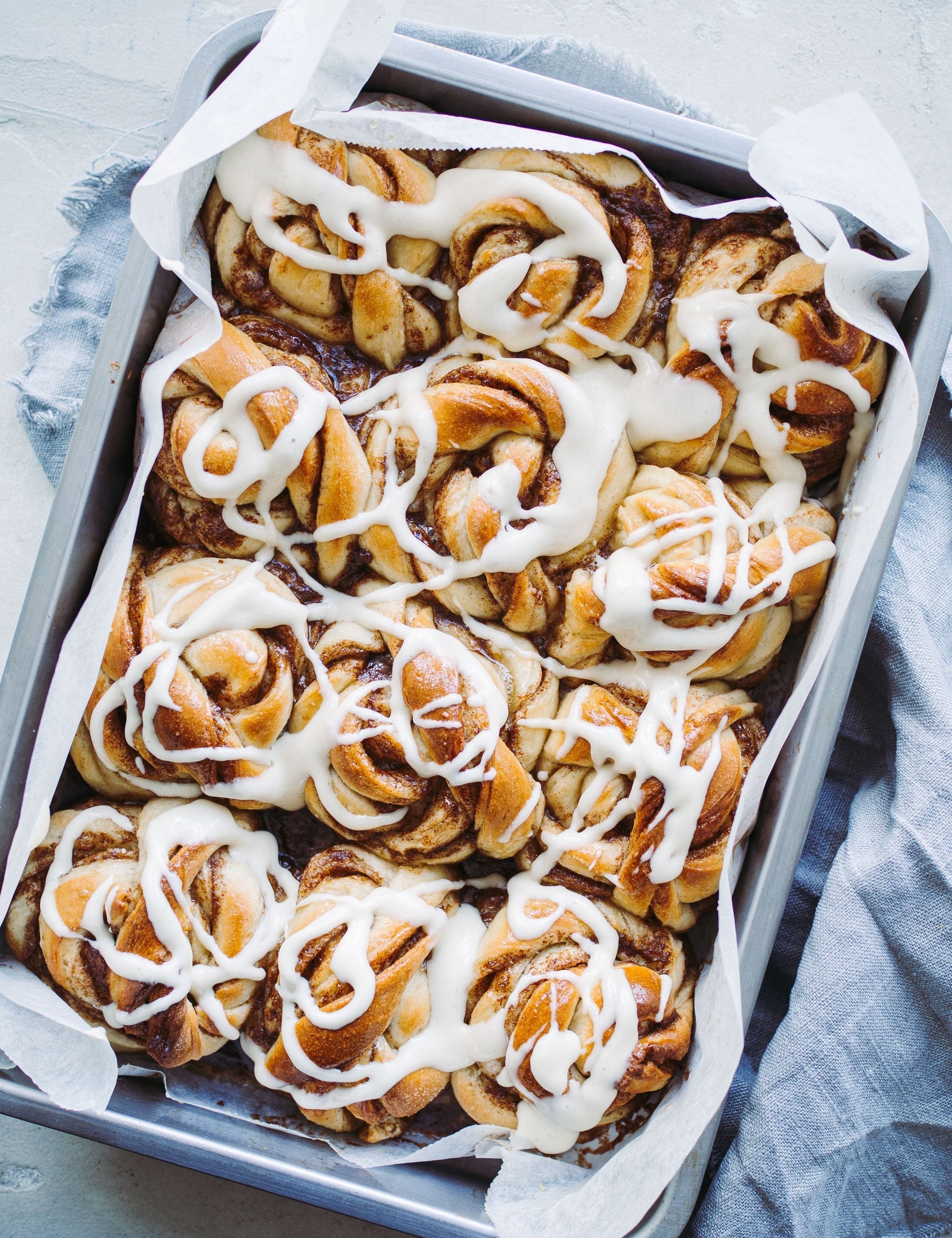 Kanelsnurrer i fad