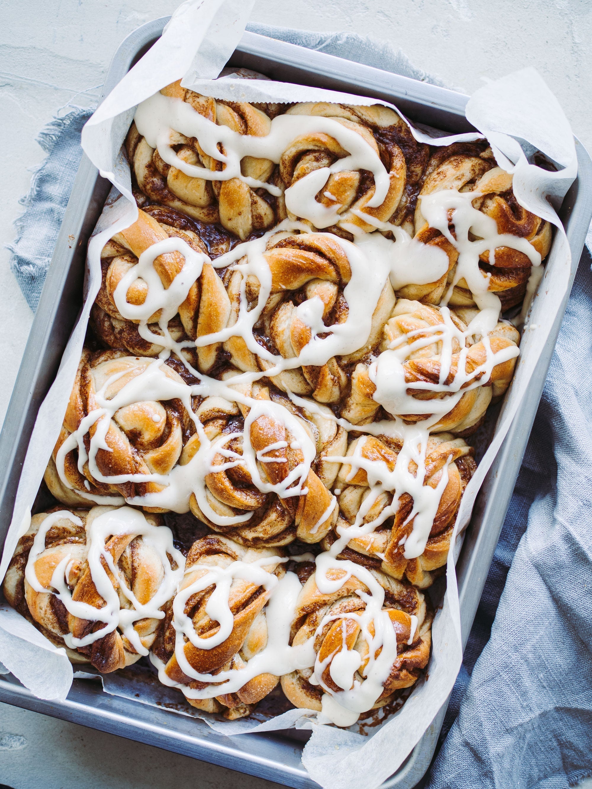 Kanelsnurrer i fad