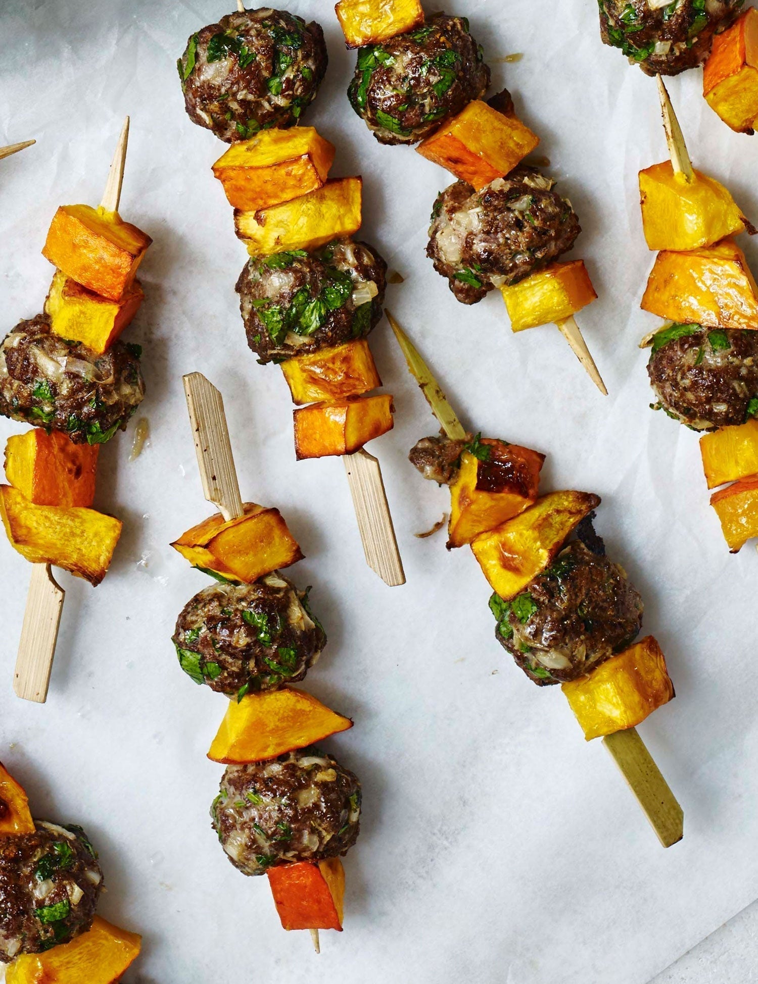 Kebabspyd med græskar