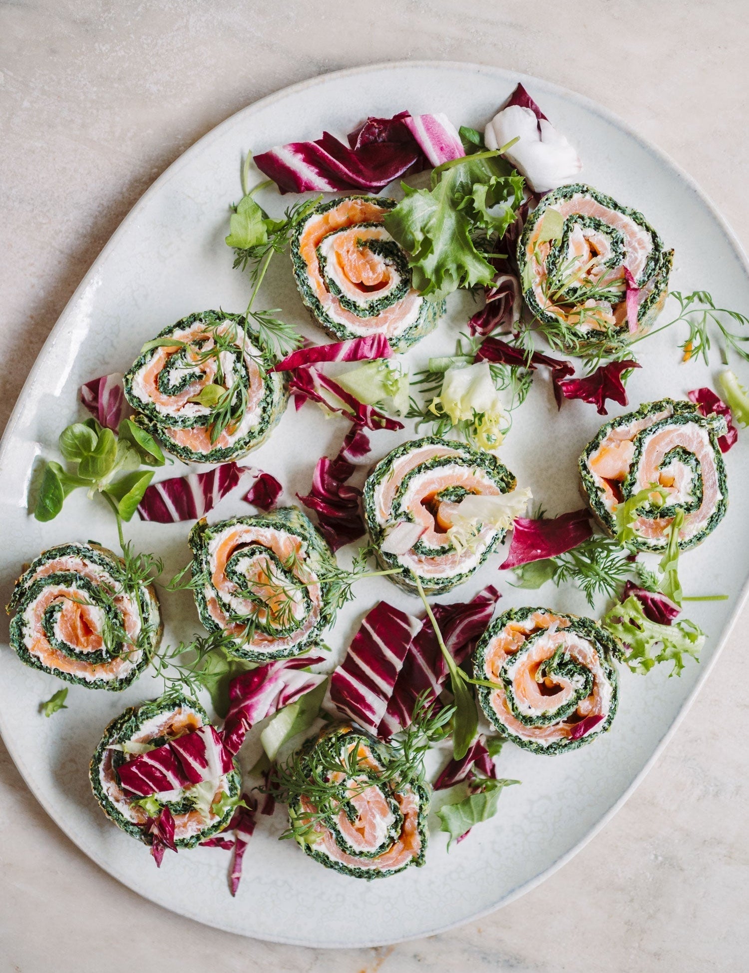 Lakseroulade med spinat