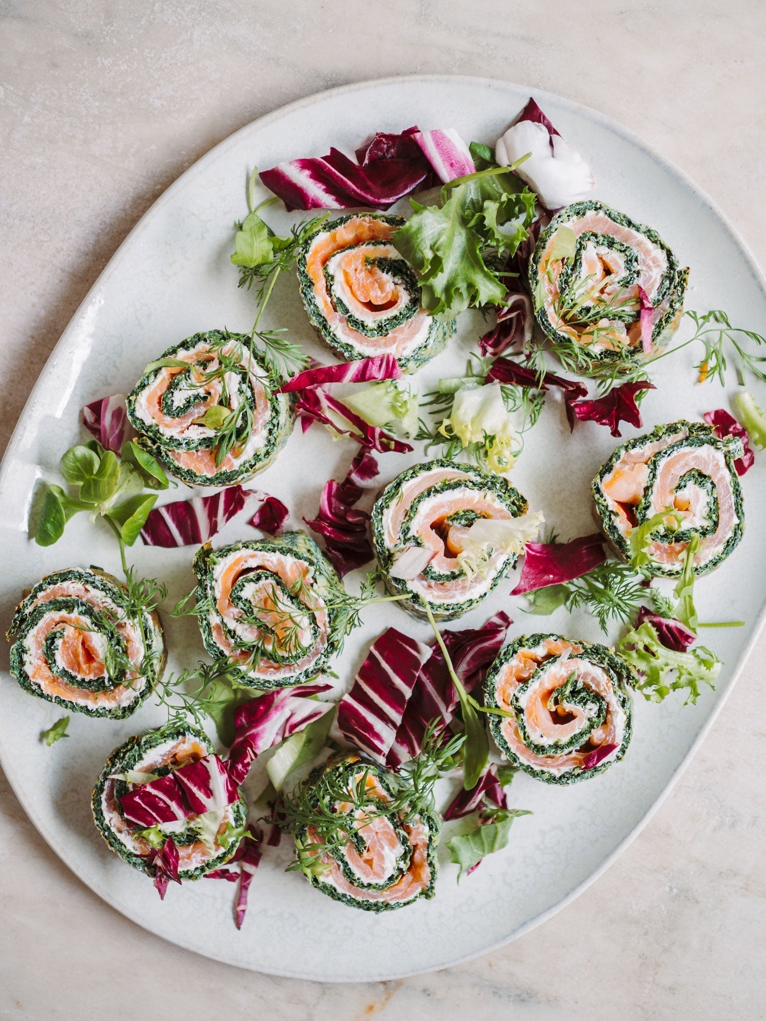 Lakseroulade med spinat