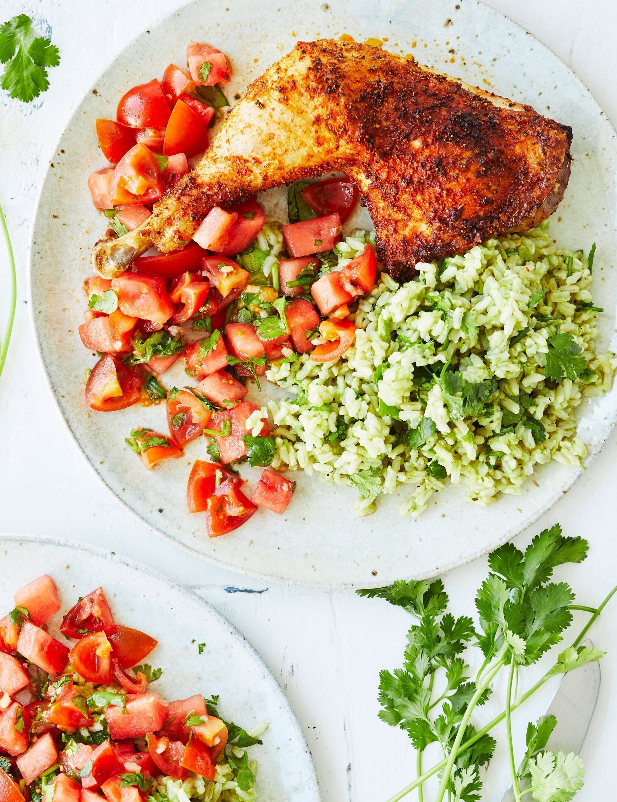 Mexicansk kylling med vandmelonsalsa