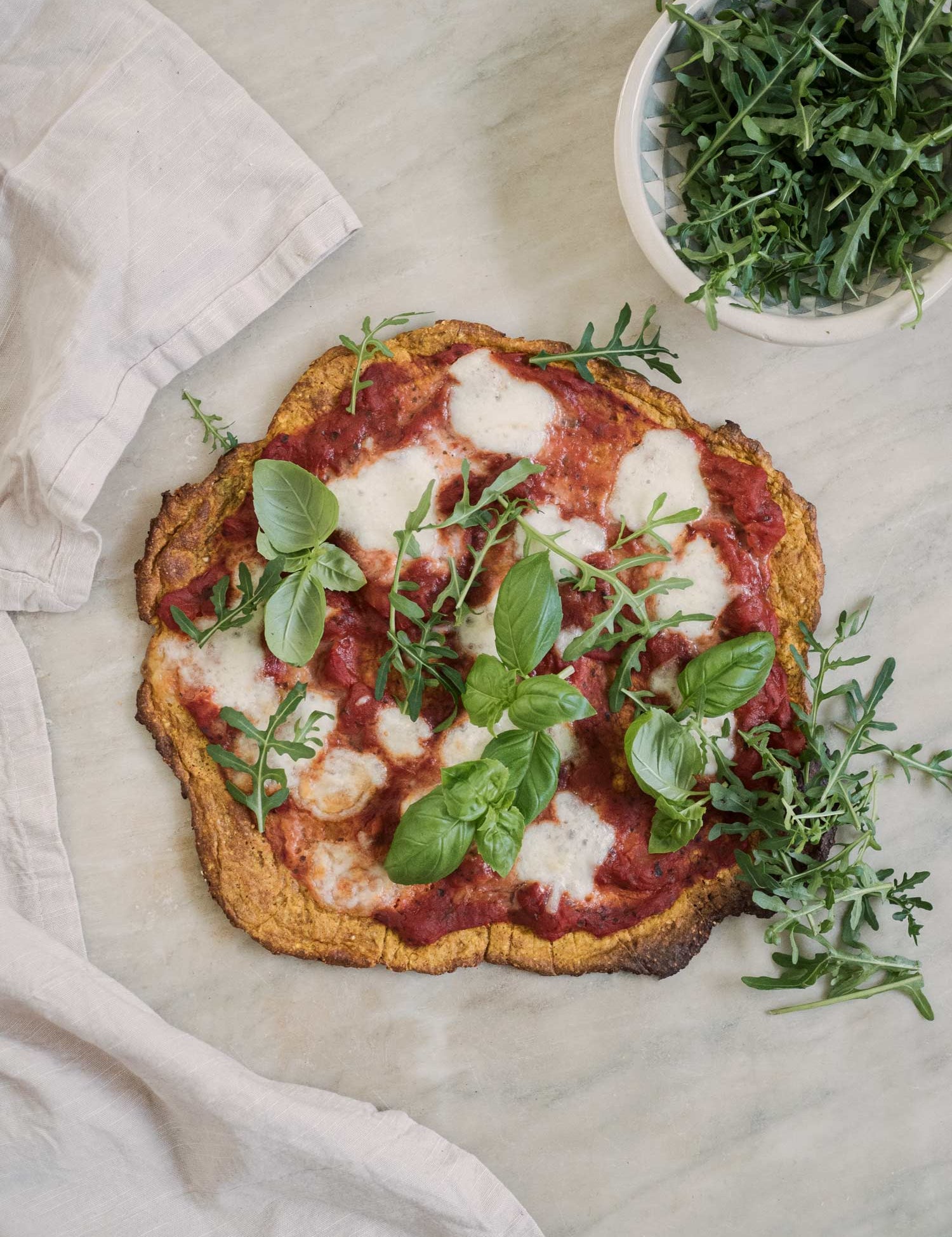 Pizza med græskarbund