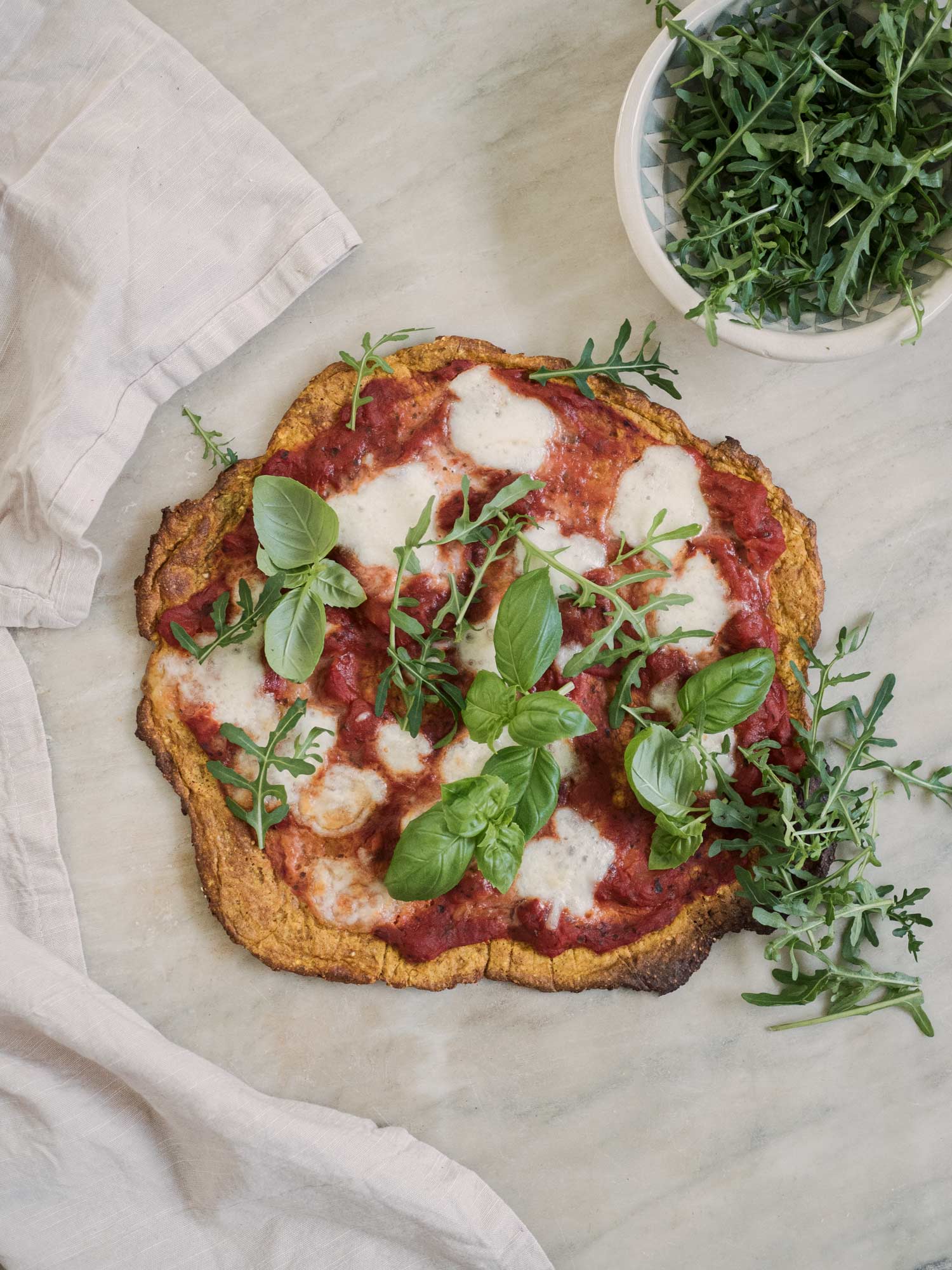 Pizza med græskarbund
