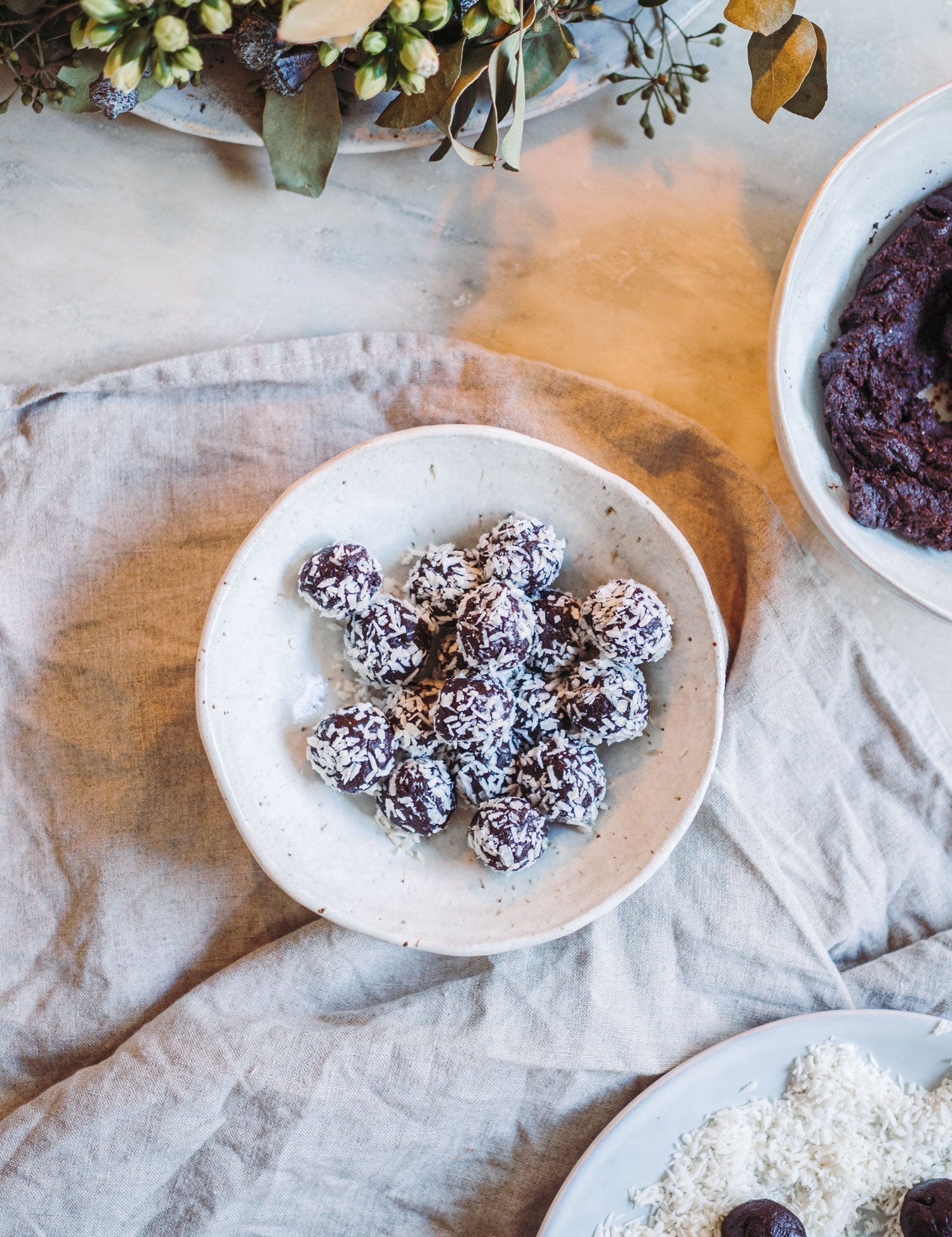 Havregrynskugler med dadler