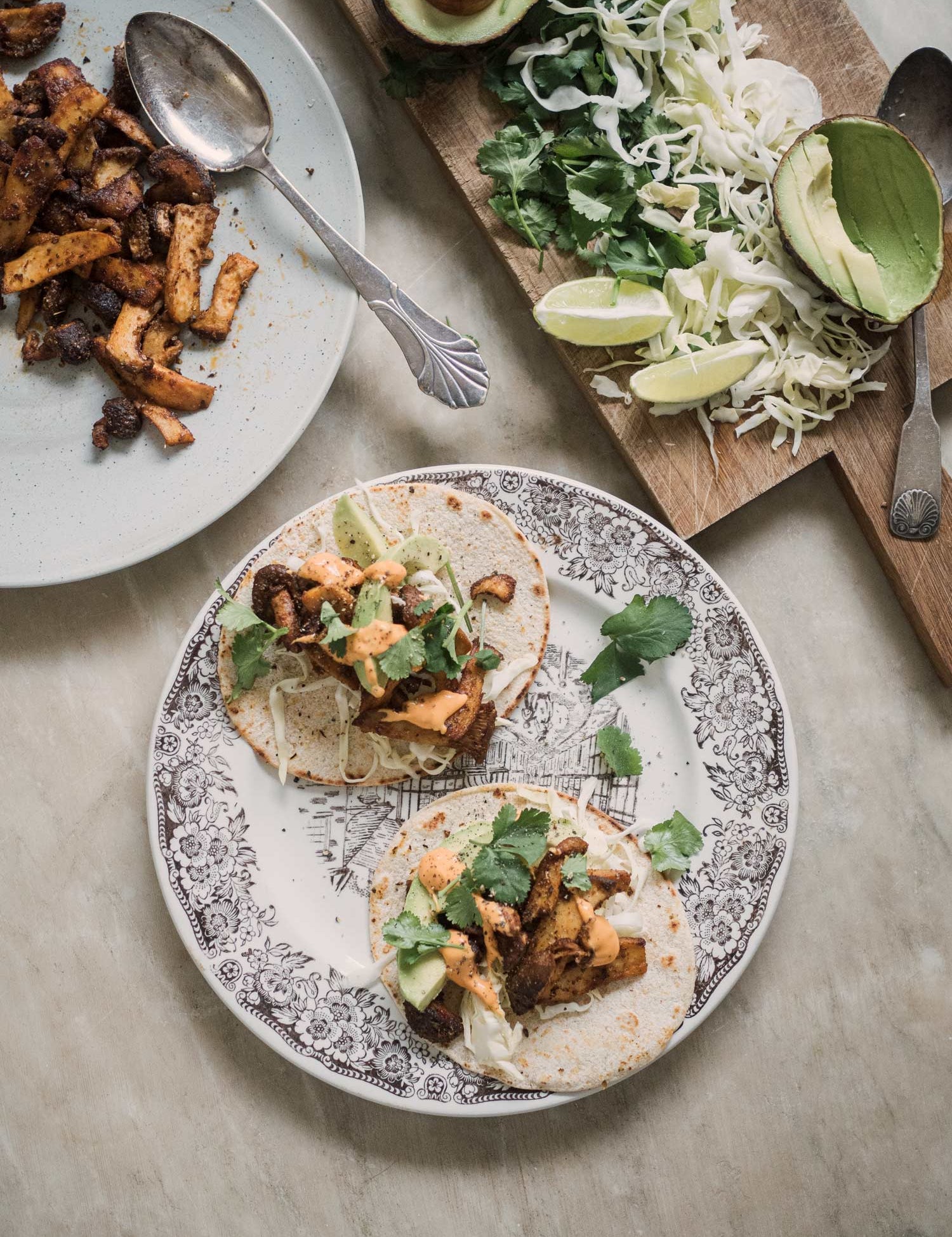 Tacos med svampe
